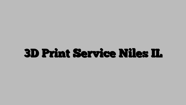 3D Print Service Niles IL